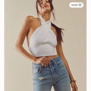 Free People orchid convertible sweater tank